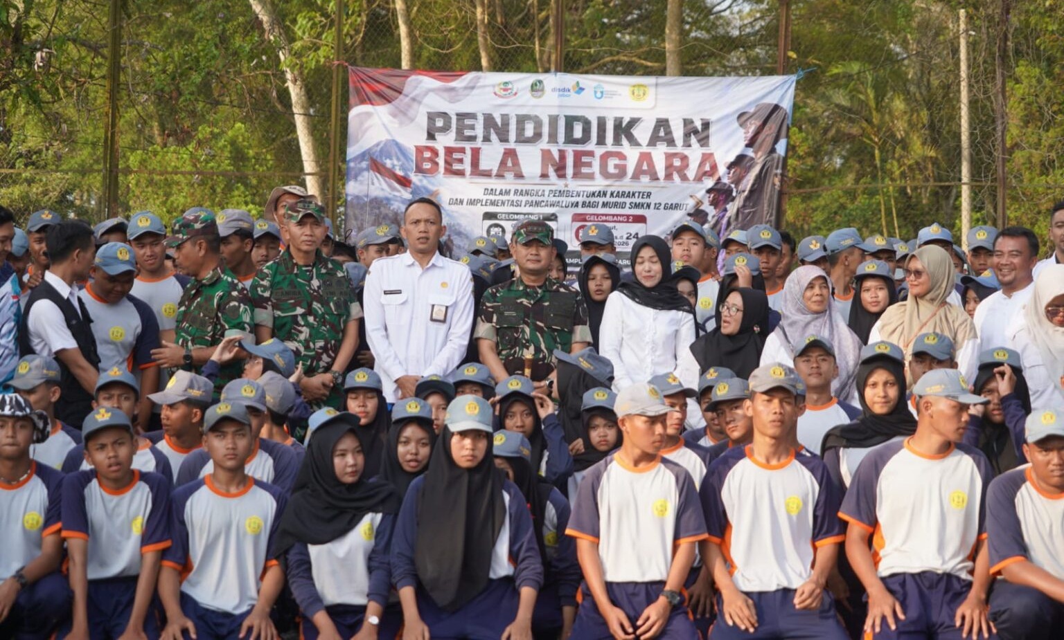 Danrem 062/Tn Menutup Dik Bela Negara Gelombang ke-II Bagi Siswa SMKN 12 Garut