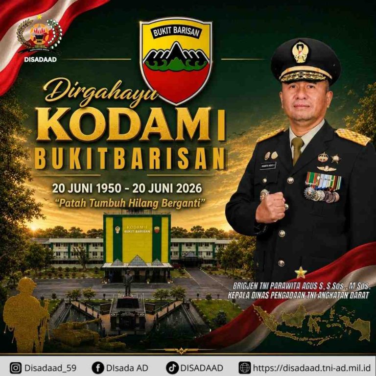 Dirgahayu KODAM BUKIT BARISAN