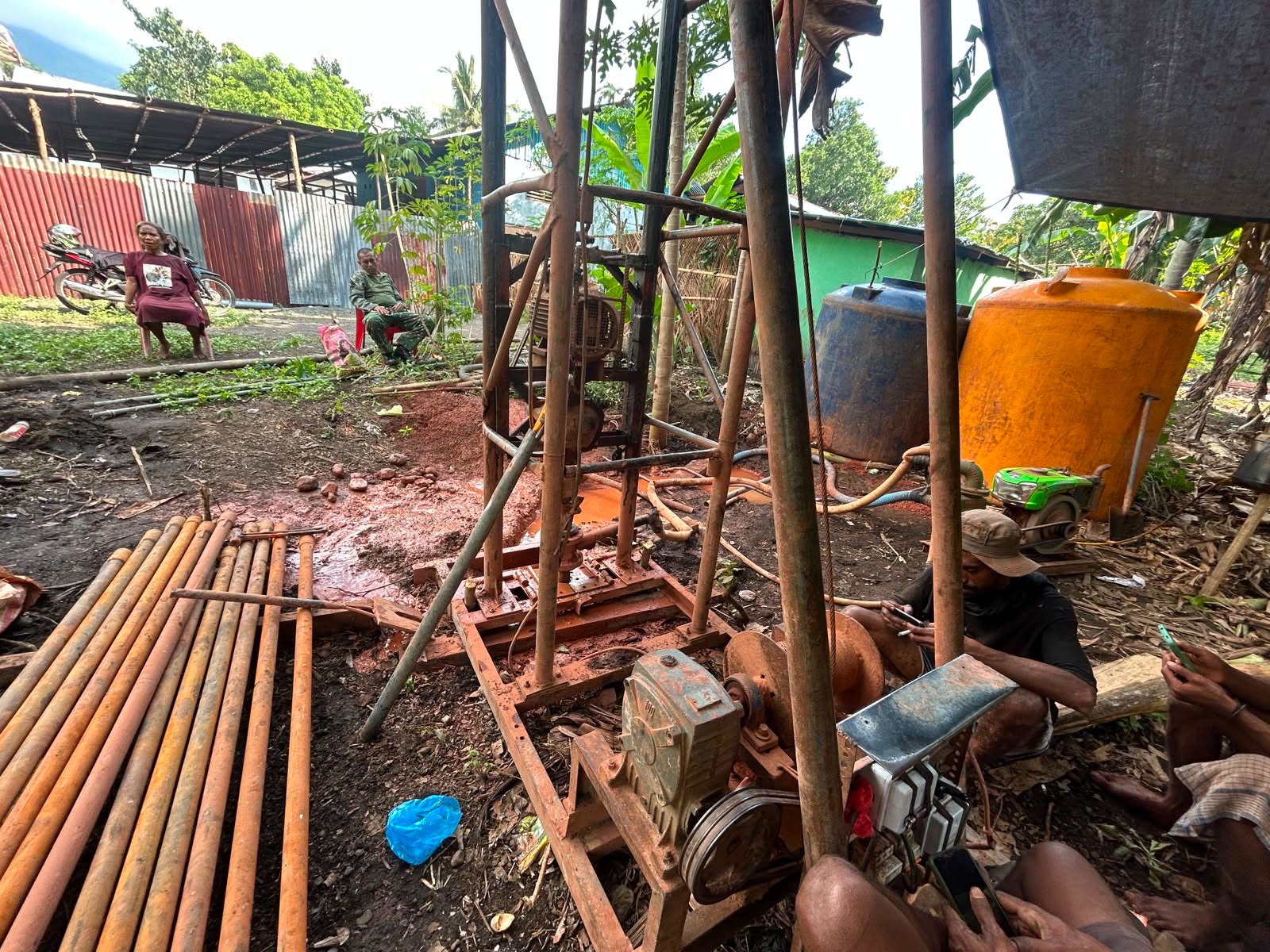 Tahap Drilling Sumur Bor Jadi Fokus Bhakti TNI AD untuk Rakyat di Kabupaten Alor