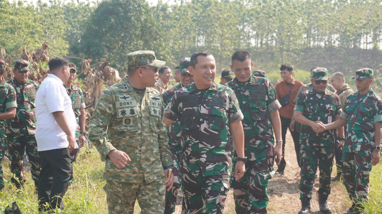 Dandim 0716/Demak Sambut Tim V Irjen Kemenhan Tinjau Yonif 937/SK Demak