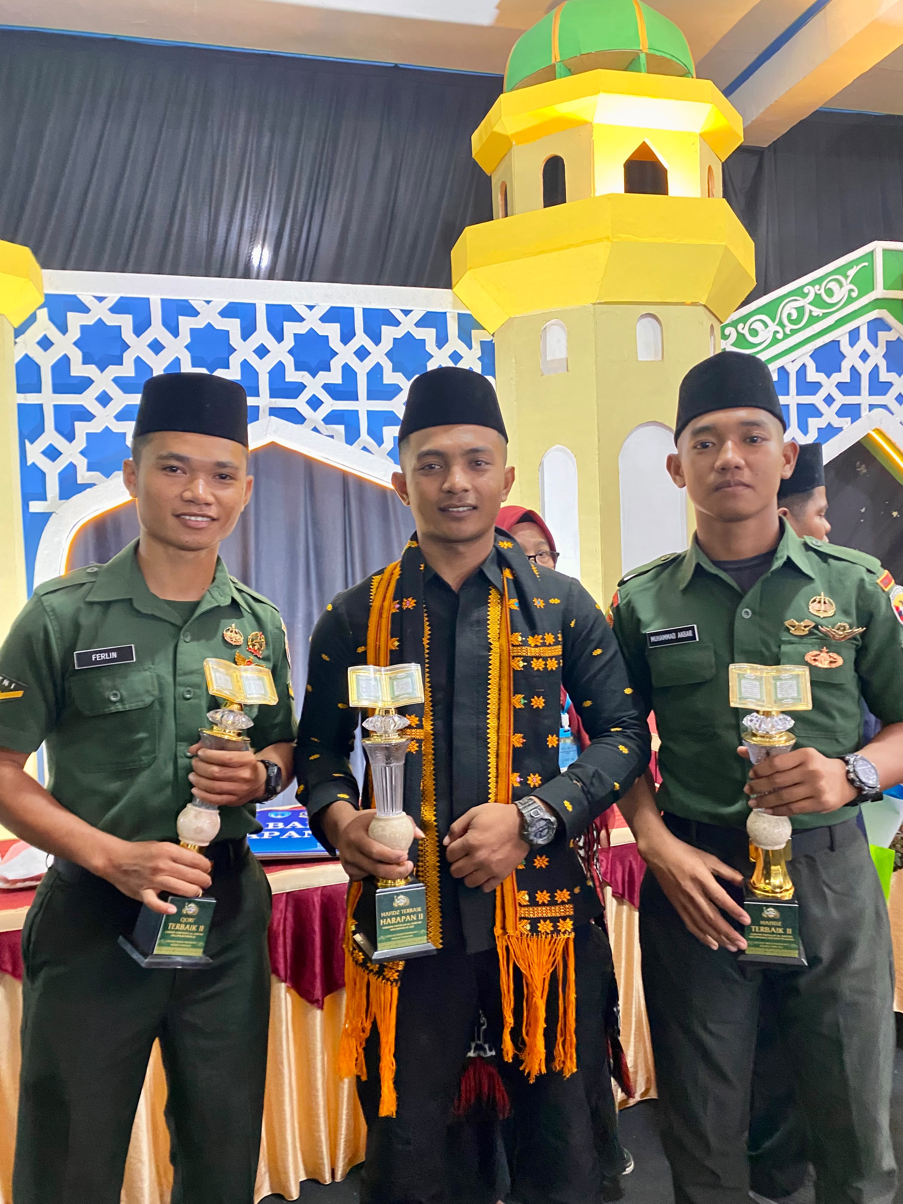 Tak Hanya Tangguh di Medan Tugas, Prajurit Yonif TP 834/Wakanga Mere Ukir Prestasi di MTQ XXXI Provinsi NTT