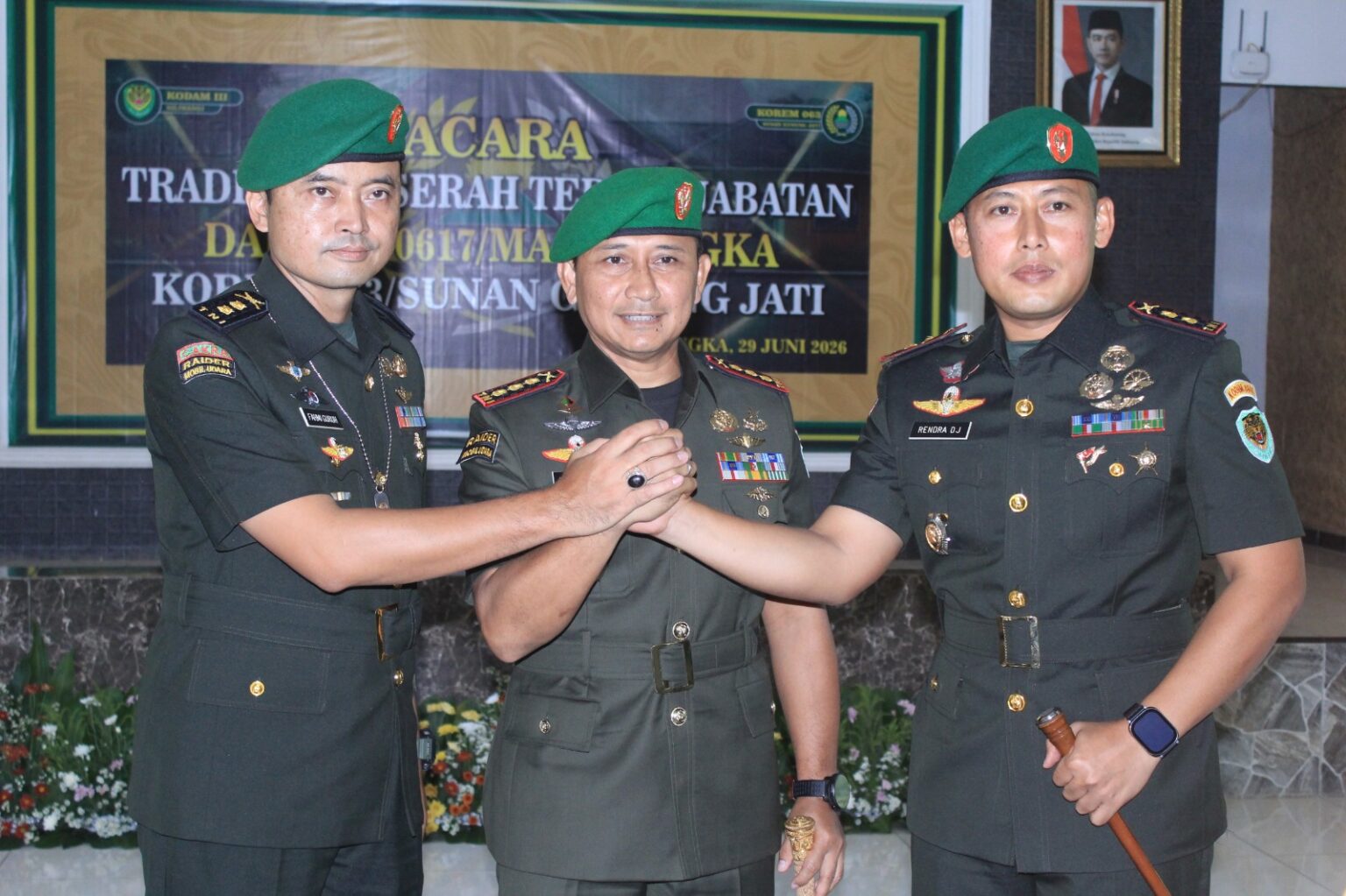 Letkol Inf Rendra Dwi Jayanto Resmi Jabat Dandim 0617/Majalengka, Gantikan Letkol Inf Fahmi Guruh Rahayu