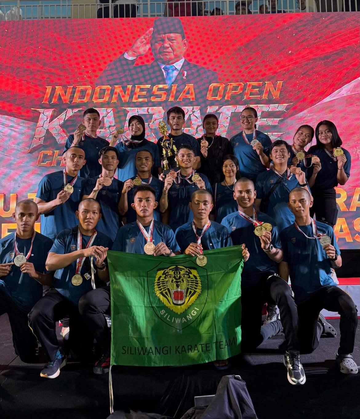 Kontingen Karate Kodam III/Siliwangi Raih Juara Umum I Pada Kejuaraan Nasional Karate Indonesia Open Championship Piala Presiden RI Tahun 2026