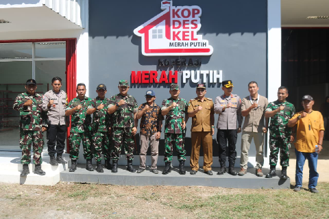 Dandim 0624/Kab. Bandung Dampingi Danrem 062/Tarumanagara Tinjau Pembangunan KDKMP dan Renovasi Koramil