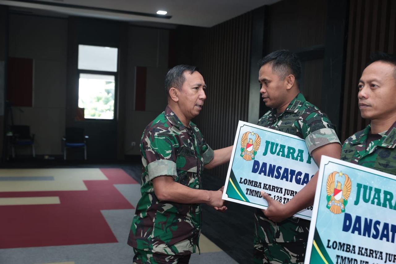 Kodim 0623/Cilegon Raih Juara I LKJ TMMD ke-128 Kategori Dansatgas Terbaik se-Indonesia