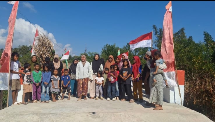 Harapan Warga Bayan Terjawab, Jembatan Merah Putih Kini Terbangun