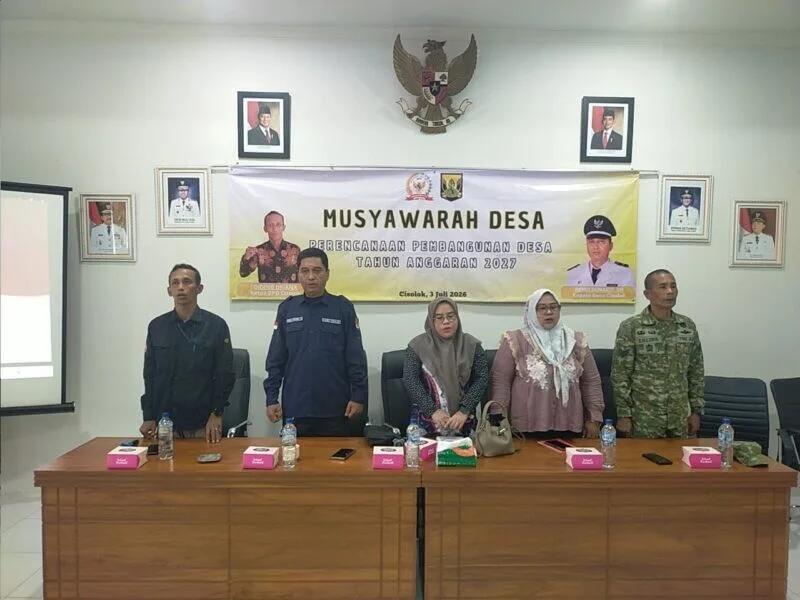 Babinsa Koramil 2201/Cisolok Hadiri Musyawarah Desa Perencanaan Pembangunan Tahun Anggaran 2027