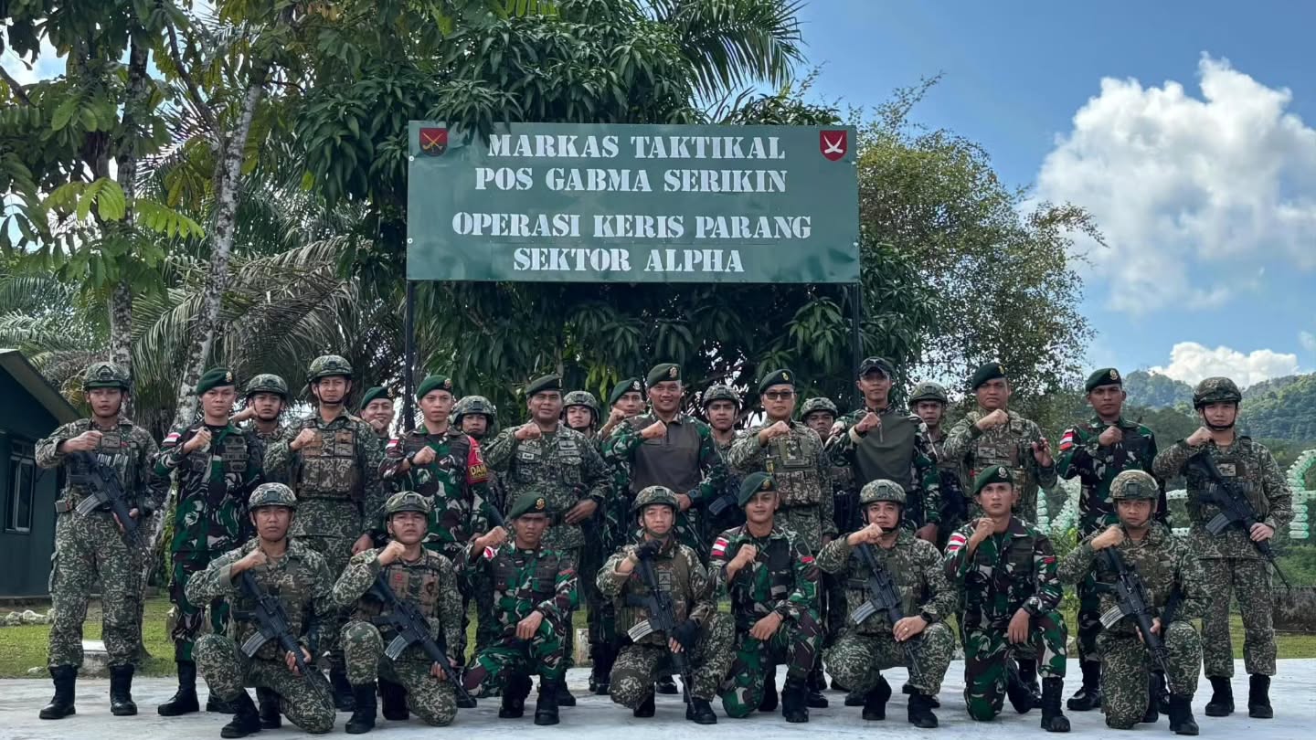 Pererat Sinergi di Perbatasan, Dansatgas Yonarhanud 1 Kostrad Berpamitan dengan Tentera Darat Malaysia