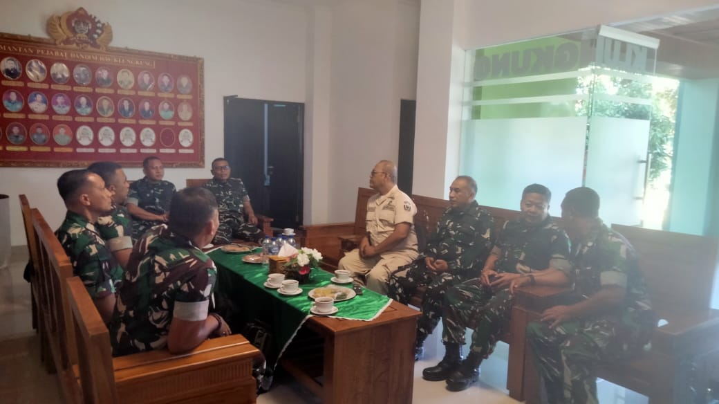 Dandim Klungkung Sambut Kunjungan Tim Wasev Sterad Program PKBN