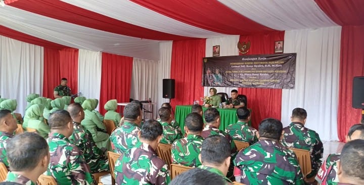 Dandim 0607/Kota Sukabumi Melaksanakan Kunjungan Kerja Ke Koramil 07-11/Cibadak