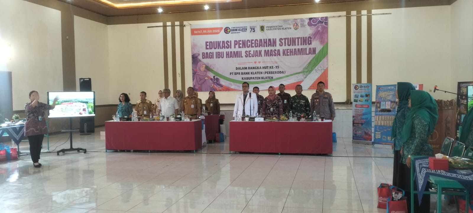 Sinergi Cegah Stunting, Koramil Bayat Hadiri Sosialisasi Edukasi Bagi Ibu Hamil