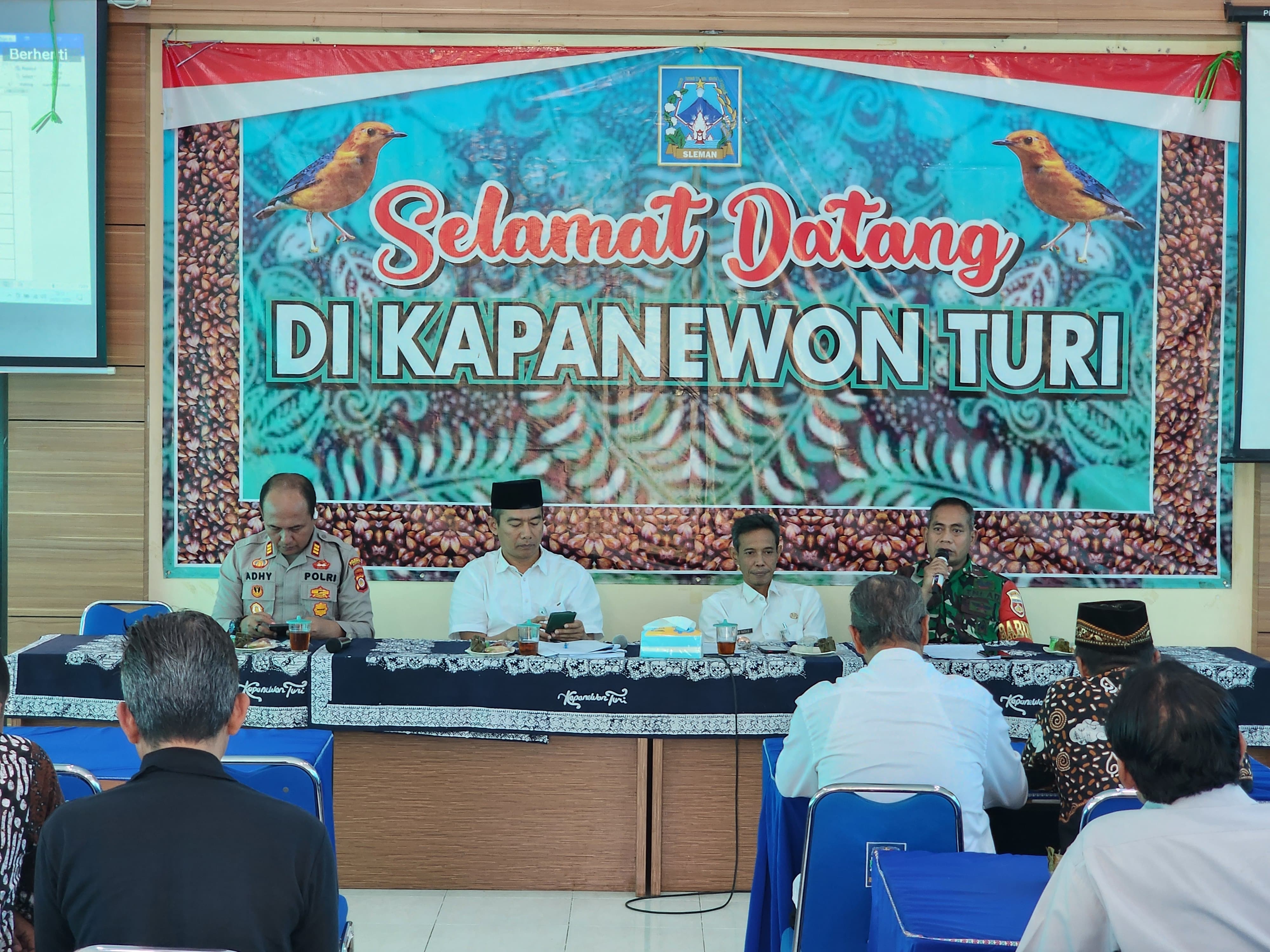 Babinsa Turi Sleman Hadiri Rakorpim Kapanewon