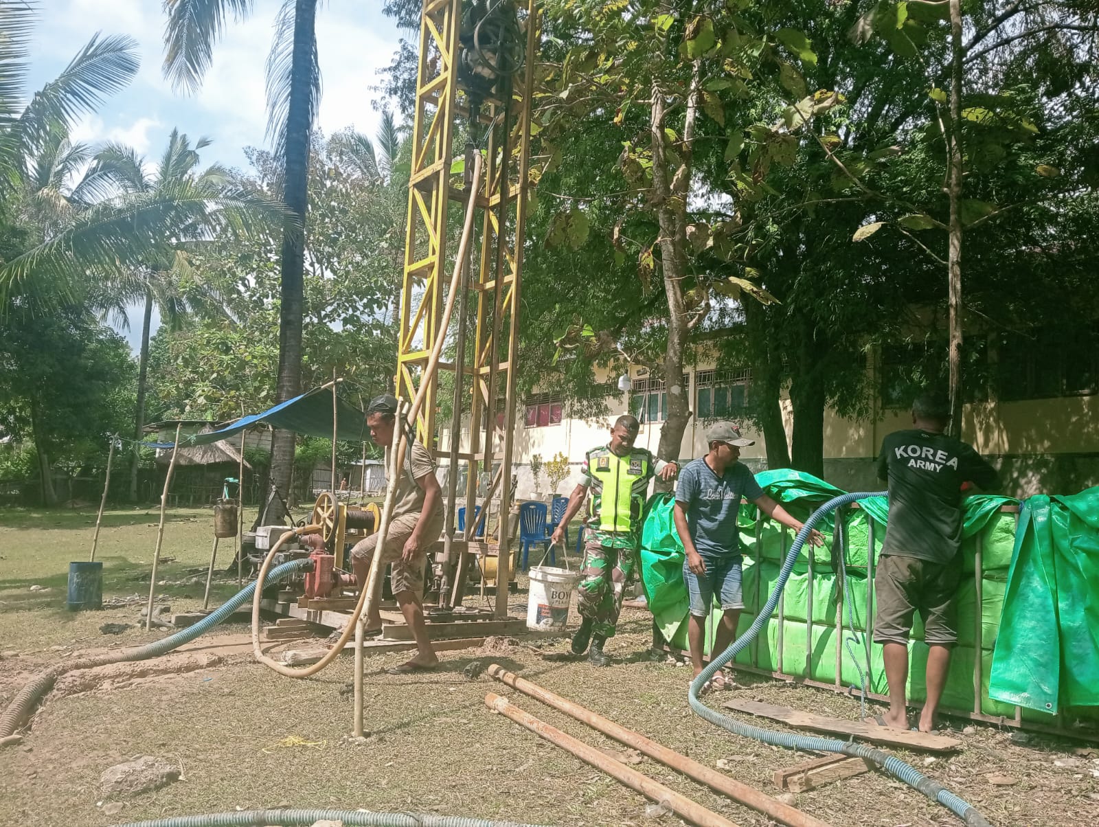 Bakti TNI AD Hadirkan Harapan Baru, Kodim 1618/TTU Percepat Pembangunan Sumur Bor untuk Warga Desa Fatumuti