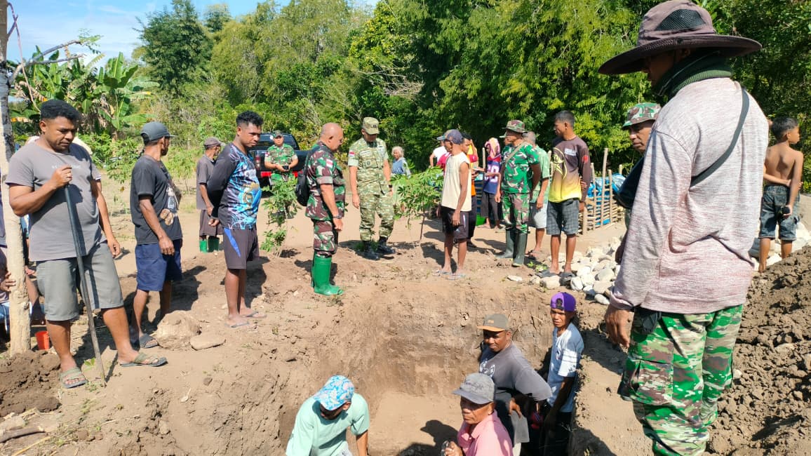 Pembangunan Jembatan Perintis Garuda Terus Dikebut, Dandim 1618/TTU Pastikan Kualitas dan Keselamatan Pekerjaan