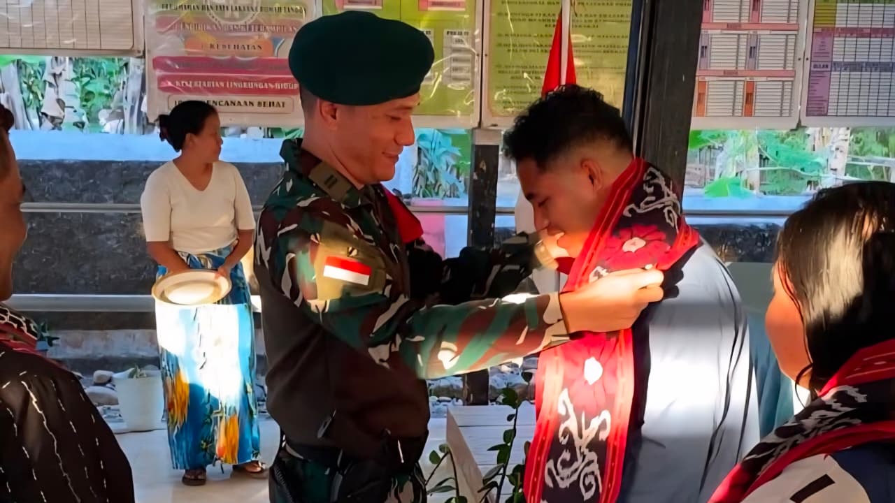 Yonarmed 12 Kostrad Pererat Kemanunggalan Melalui Dukungan KKN Tematik GENTASKIN di Belu
