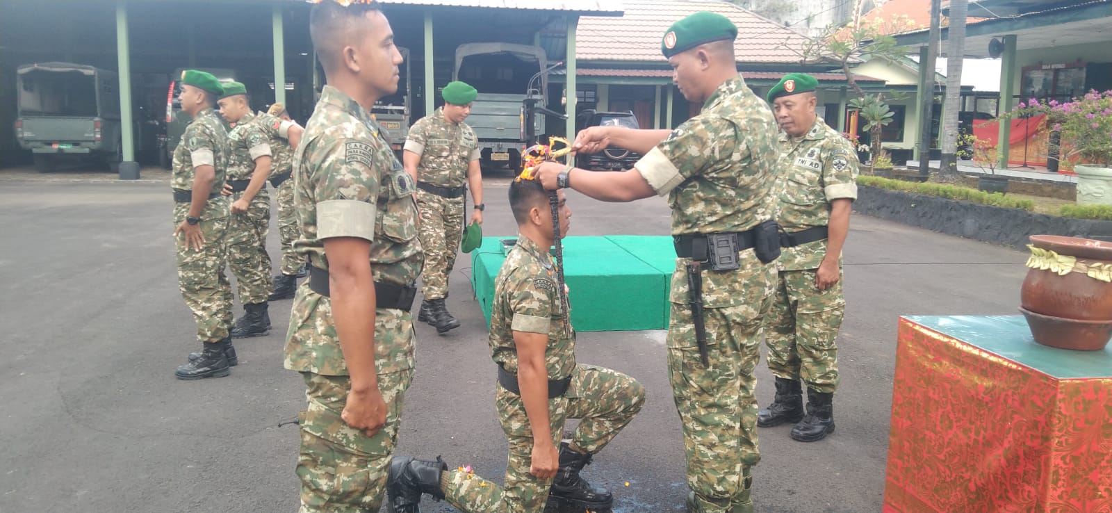 Korp Raport purna tugas, Dandim 1623/Karangasem tekankan agar  jaga nama baik TNI di tengah masyarakat.