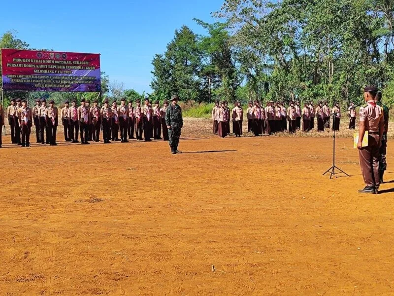 Anggota Koramil 2213/Jampangkulon Laksanakan Kegiatan KKRI di Lapang Cimanggu