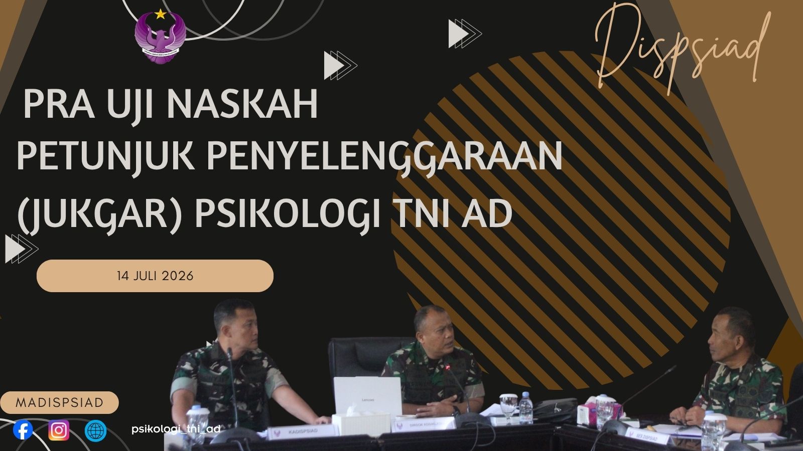Pra Uji Naskah (UN) Petunjuk Penyelenggaraan (jukgar) Psikologi TNI AD