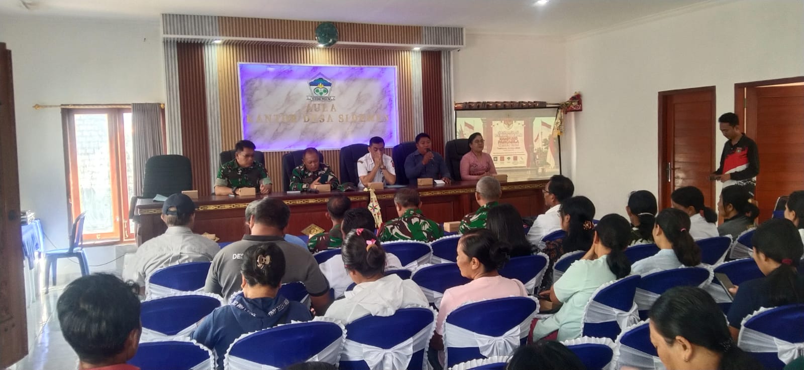 Kasdim 1623/Karangasem Hadiri Pembentukan Kampung Pancasila.