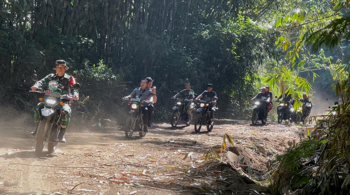 Pastikan Pembangunan Berjalan Optimal, Bupati Bangli dan Dandim 1626/Bangli Tinjau Sasaran Fisik TMMD Ke-129