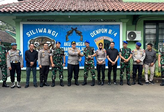 Soliditas TNI–Polri Tetap Terjaga, Kapolresta Serang Kota Kunjungi Denpom III/4 Serang