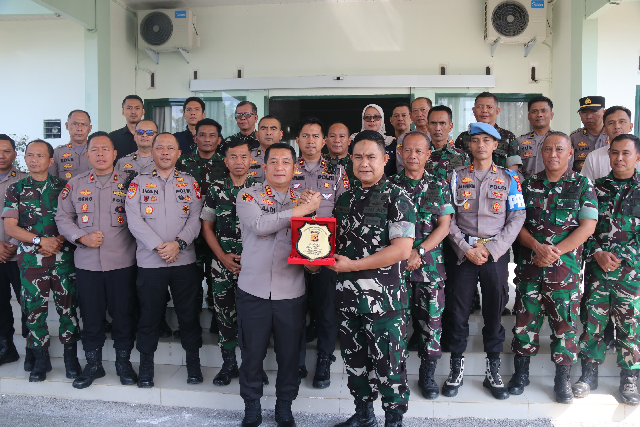 Pererat Sinergi TNI Polri, Dandim 0624 /Kab.Bandung Sambut Hangat Kunjungan Kapolresta