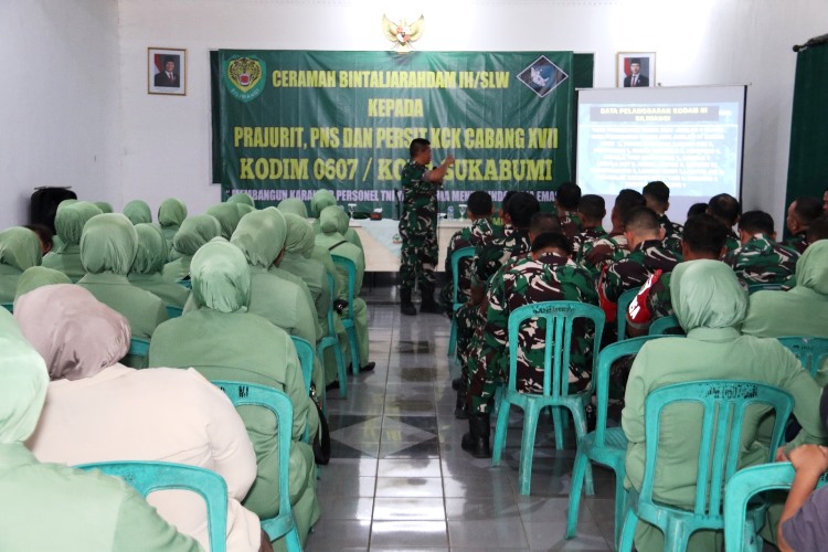Perkuat Mental, Moral, dan Integritas Prajurit, Kodim 0607/KS Gelar Ceramah Bintal Menuju Indonesia Emas