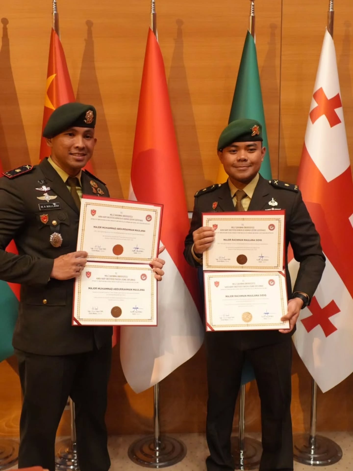Perwira Kostrad Lulus dari Command and General Staff Officer Education (Defence Studies Master Program) atau Komuta ve Kurmay Eğitimi, Istanbul, Turkiye.