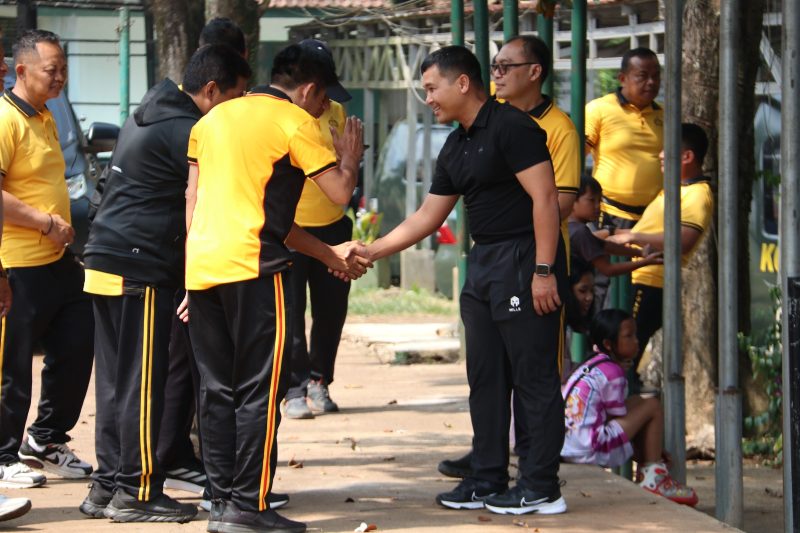 Kodim 0607/Sukabumi dan Polres Sukabumi Kota Gelar Olahraga Bersama, Perkuat Sinergitas TNI-Polri