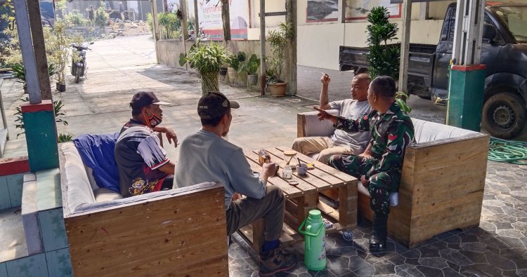 Babinsa Desa Sudajaya Girang Laksanakan Komsos Bersama Warga Binaan
