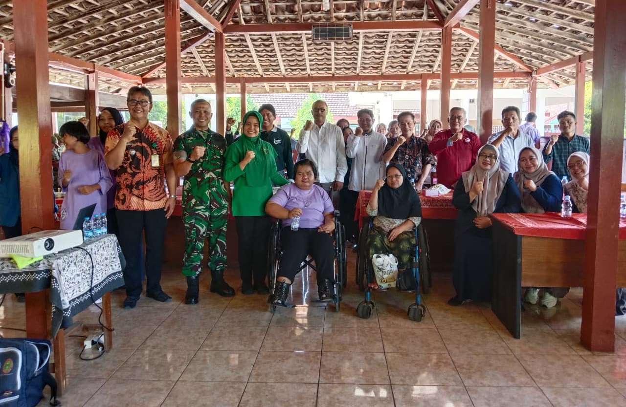 Dandim Kulon Progo Hadiri Pembukaan Pelatihan Pembuatan Sabun Jaga  Bagi Penyandang Disabilitas