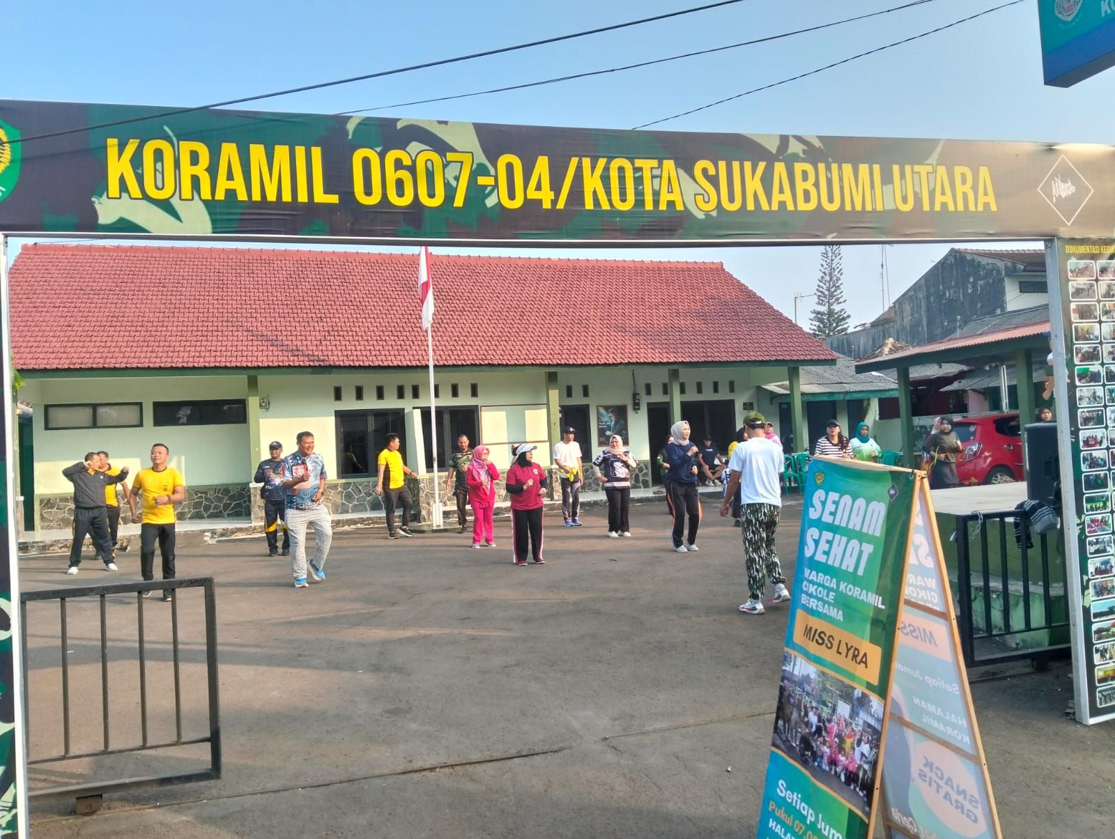 Sinergi TNI-Polri-Warga Sukabumi: Senam Sehat Pererat Kebersamaan
