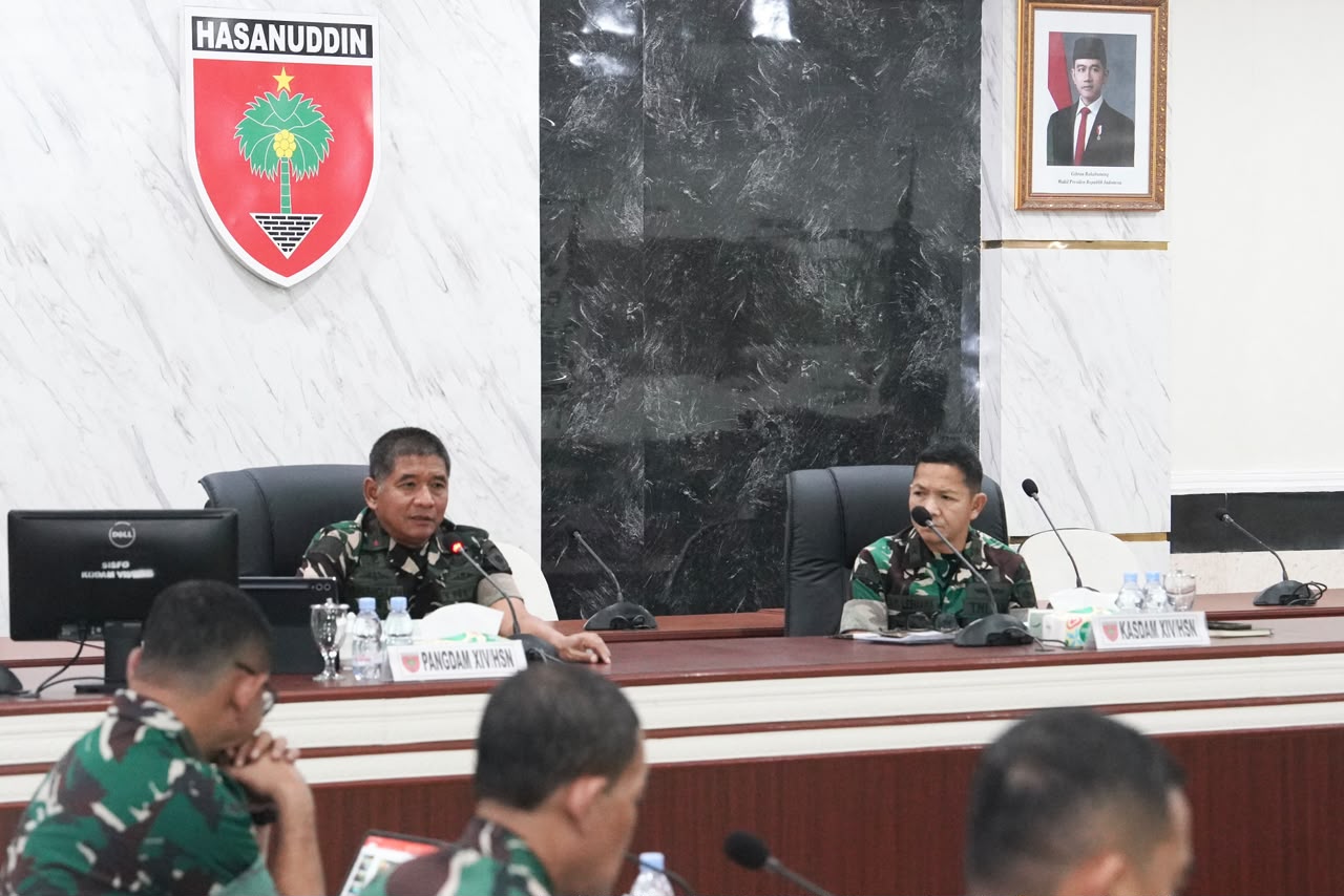 Pangdam XIV/Hasanuddin Terima Paparan RGB Latihan, Perkuat Kesiapsiagaan Bencana dan Profesionalisme Prajurit