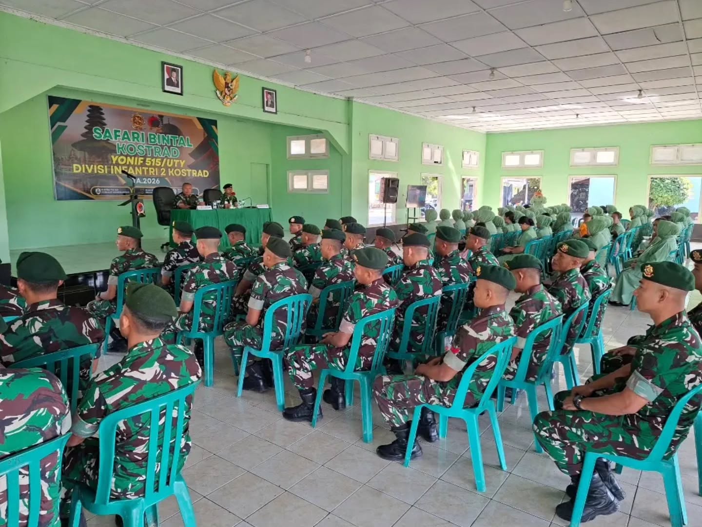 Safari Bintal Kostrad Perkuat Iman dan Integritas Prajurit Yonif 515 Kostrad