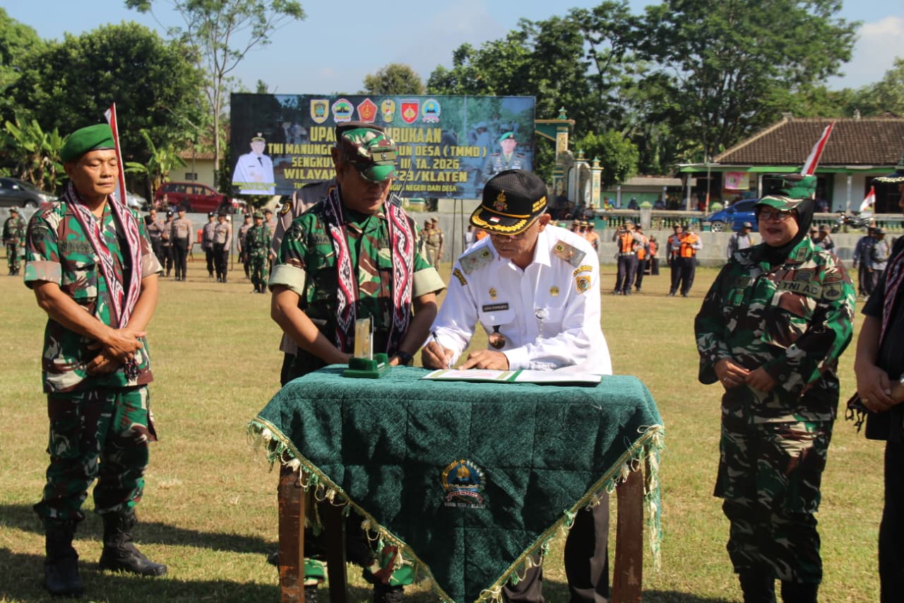 TMMD Sengkuyung Tahap III 2026 Resmi Dibuka Di Desa Sedayu, Perkuat Sinergi TNI, Pemda dan Masyarakat Bangun Desa