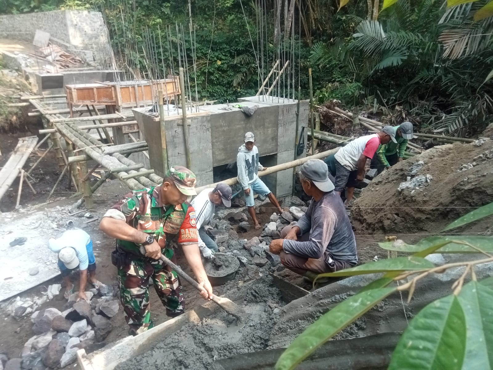 Progres Positif Pembangunan 11 Jembatan Garuda diwilayah Kodim Sleman