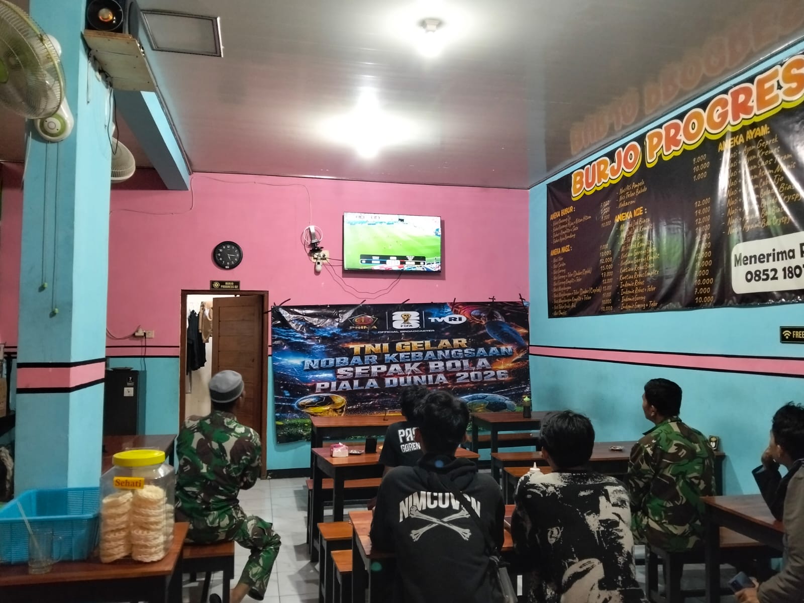 Perebutan Tempat Ketiga, Kodim 0723/Klaten Gelar Nobar Piala Dunia 2026 Gandeng UMKM