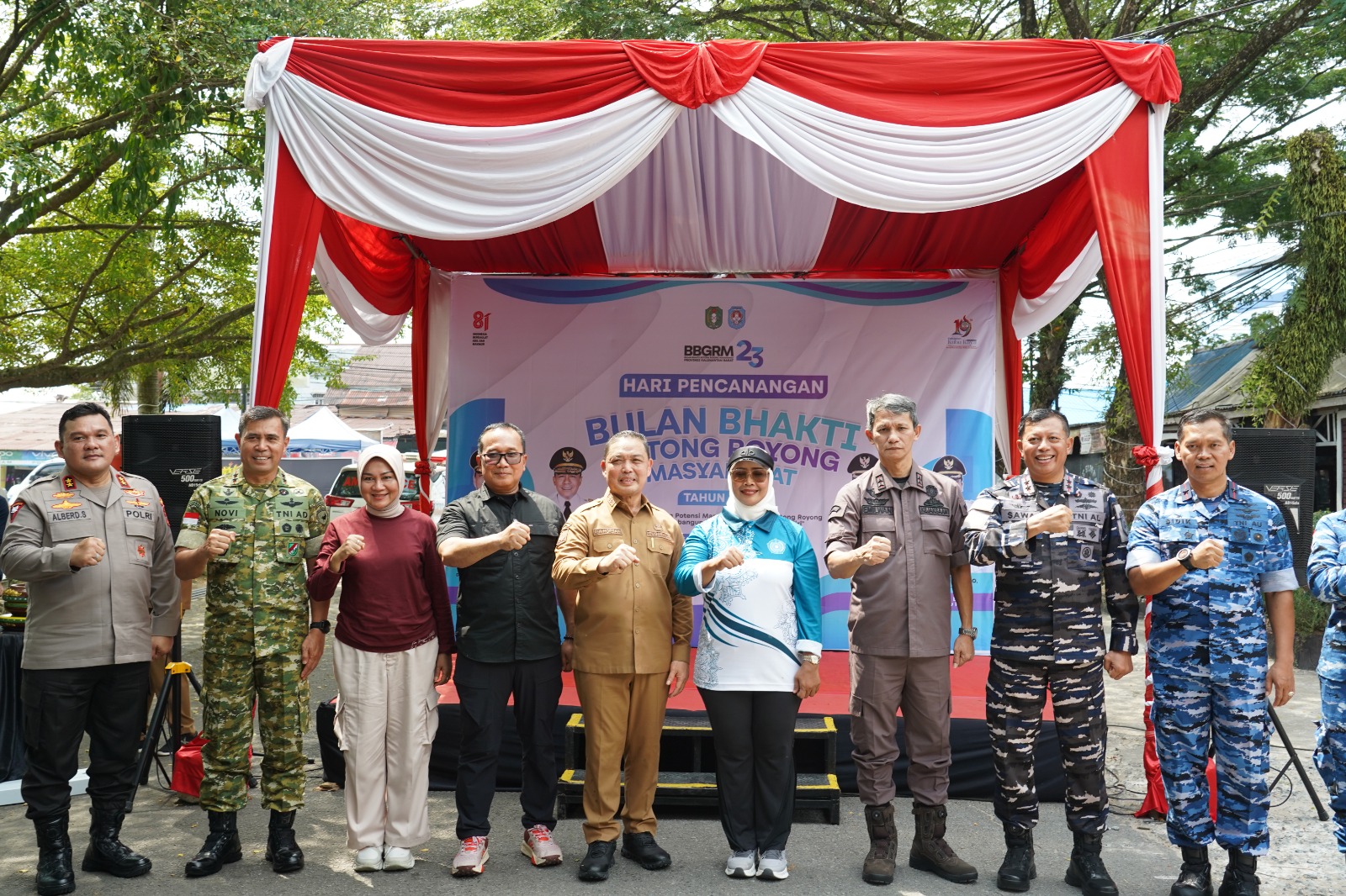 Sinergi Membangun Daerah, Pangdam XII/Tpr Hadiri Pencanangan BBGRM XXIII Kalbar di Kubu Raya