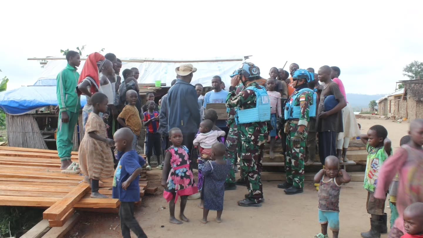 Satgas INDORDB XXXIX-G MONUSCO Perkuat Stabilitas Keamanan Melalui Patroli Terpadu di Desa Malibongo