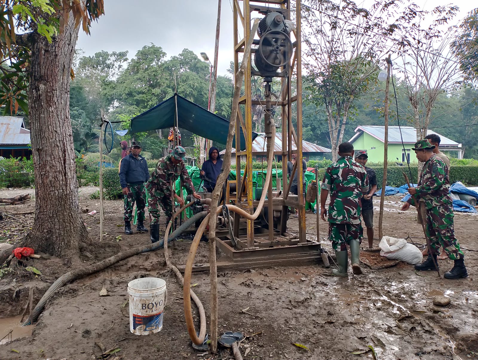 Kodim 1618/TTU Percepat Pembangunan Sumur Bor, Hadirkan Harapan Baru Akses Air Bersih bagi Warga Desa Kiuola