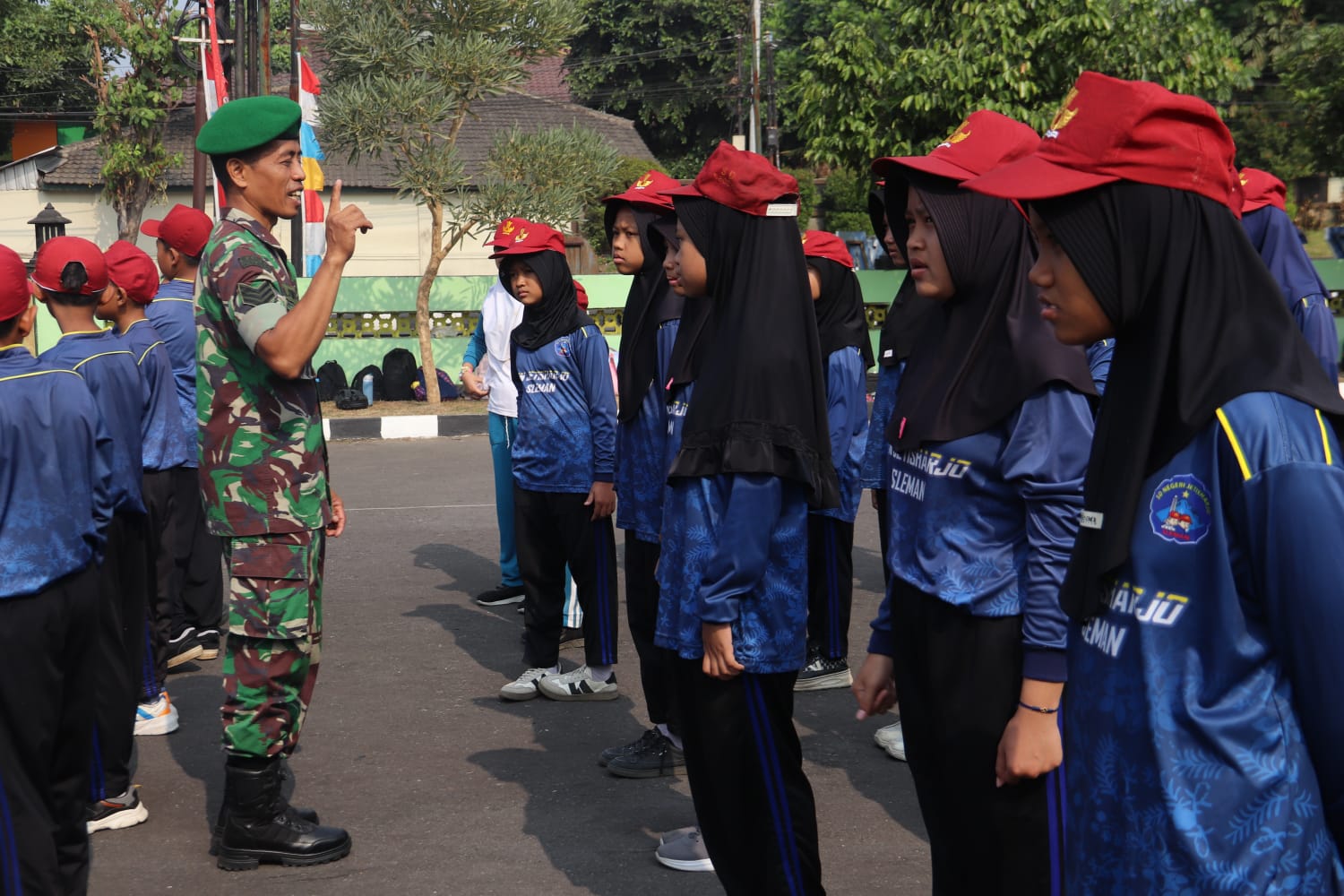 Kodim Sleman Kenalkan Profesi TNI Kepada 287 Murid SD
