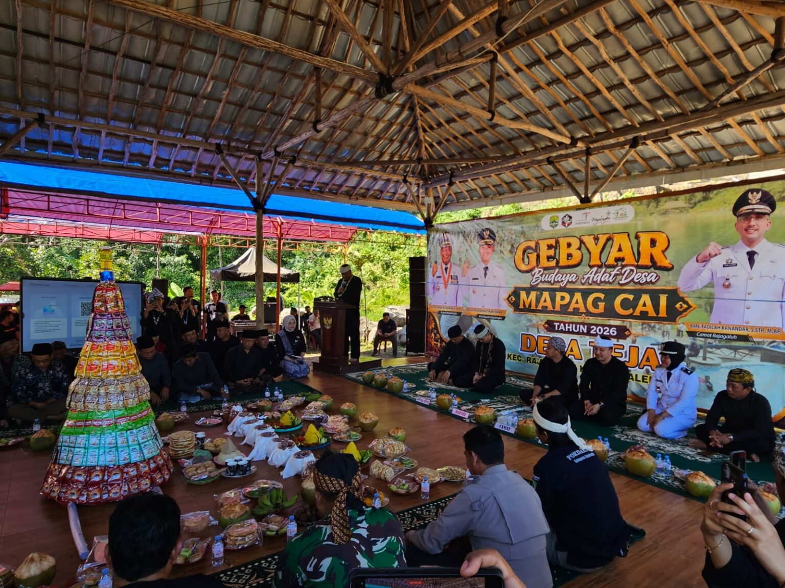 Tradisi Mapag Cai di Desa Teja Meriah, Danramil Rajagaluh Dukung Pelestarian Kearifan Lokal