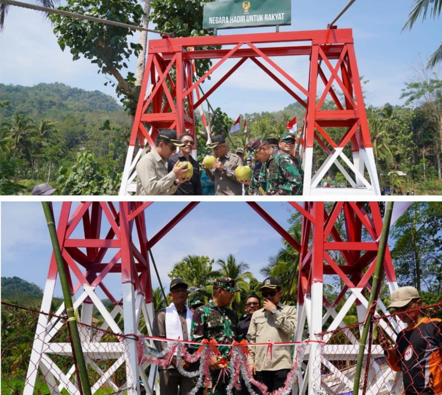 Danrem 062/Tn Resmikan Jembatan Perintis Garuda di Wilayah Kodim 0611/Garut, Permudah Akses dan Tingkatkan Kesejahteraan Masyarakat