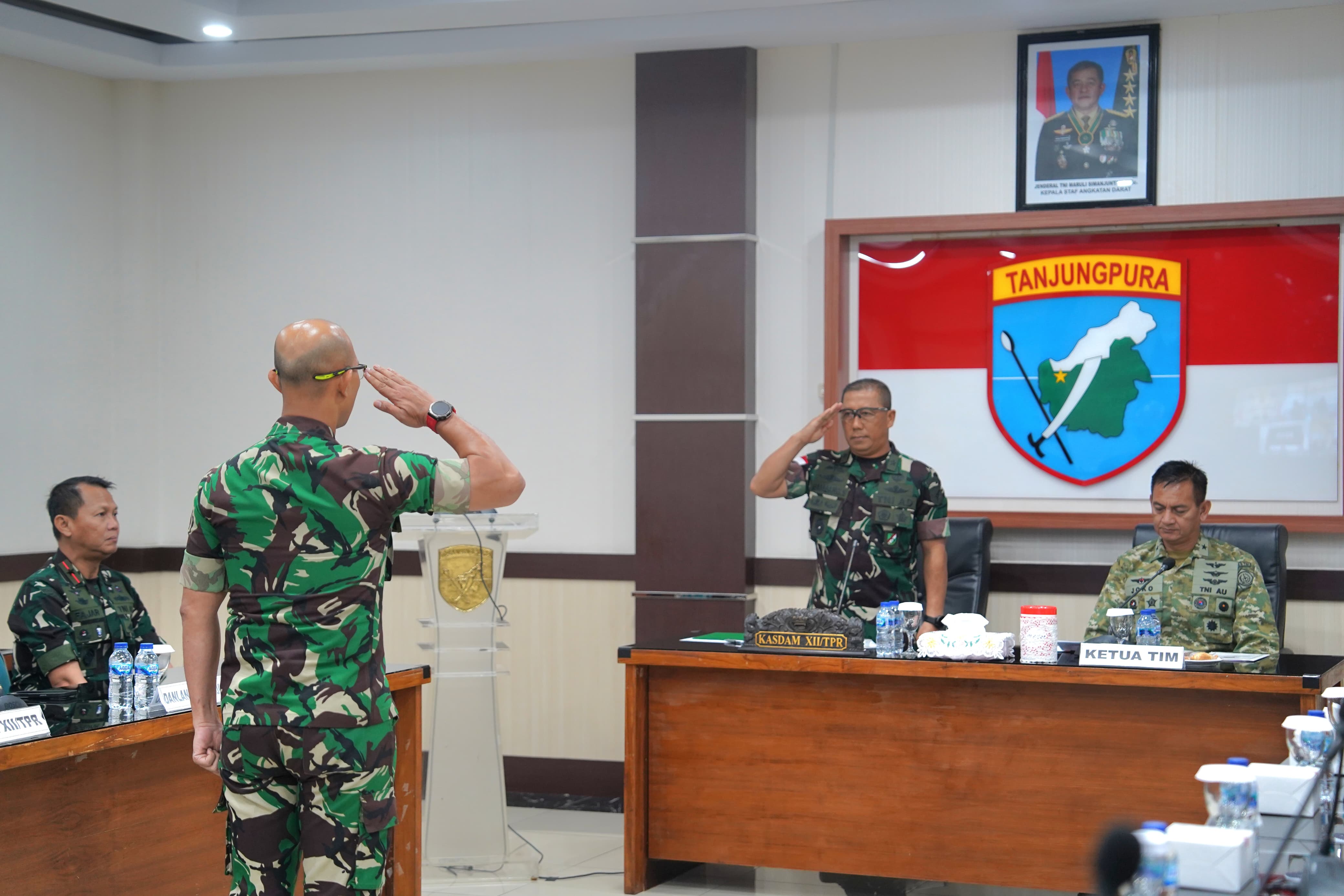 Kasdam XII/Tpr Sambut Tim Audit Itjen TNI, Perkuat Transparansi dan Akuntabilitas Kinerja