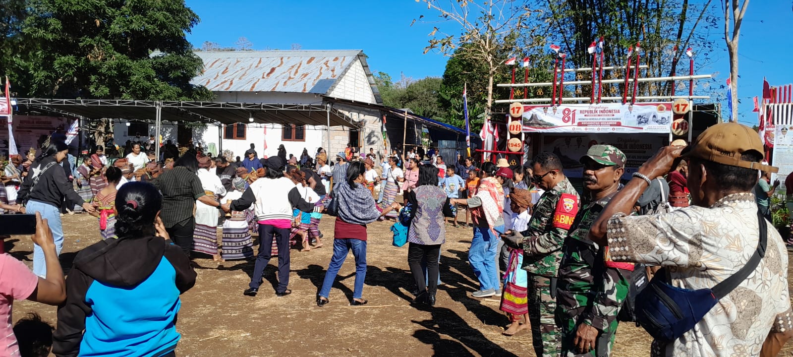 Semarak HUT RI, Babinsa Hadiri Pembukaan Lomba Kecamatan