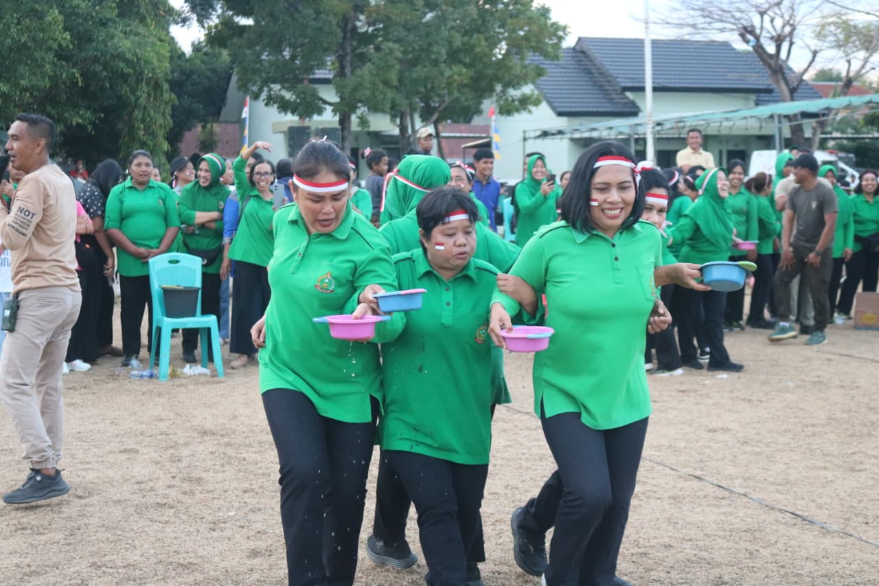 Persit Kodim Kupang Semarakkan Lomba HUT Kemerdekaan RI