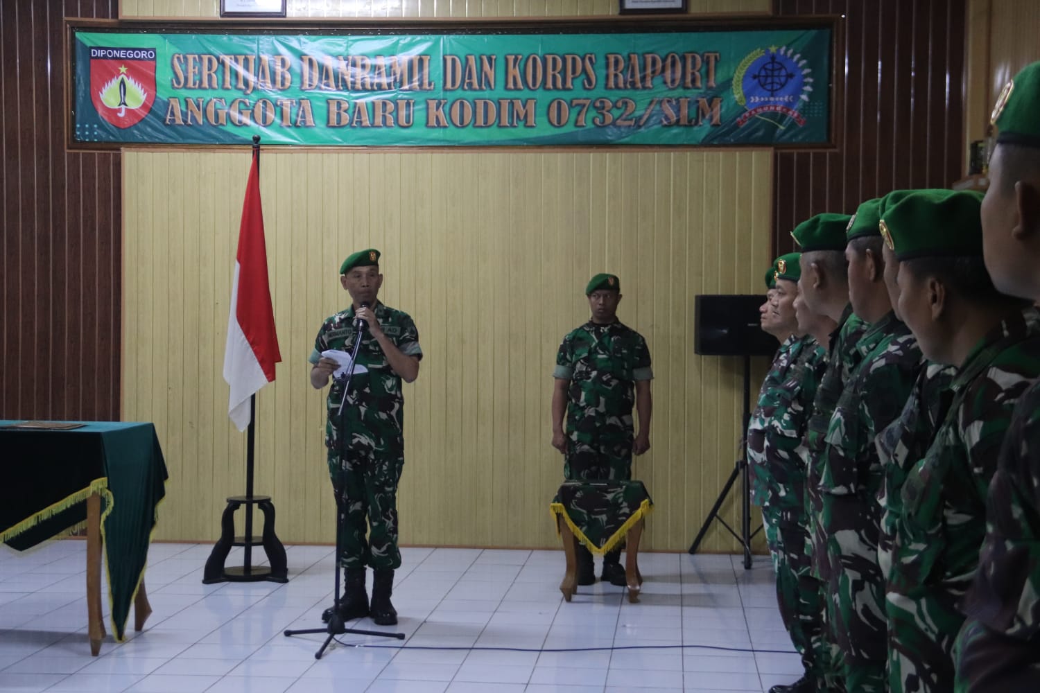 Kepala Staf Kodim 0732/Sleman Pimpin Korp Raport