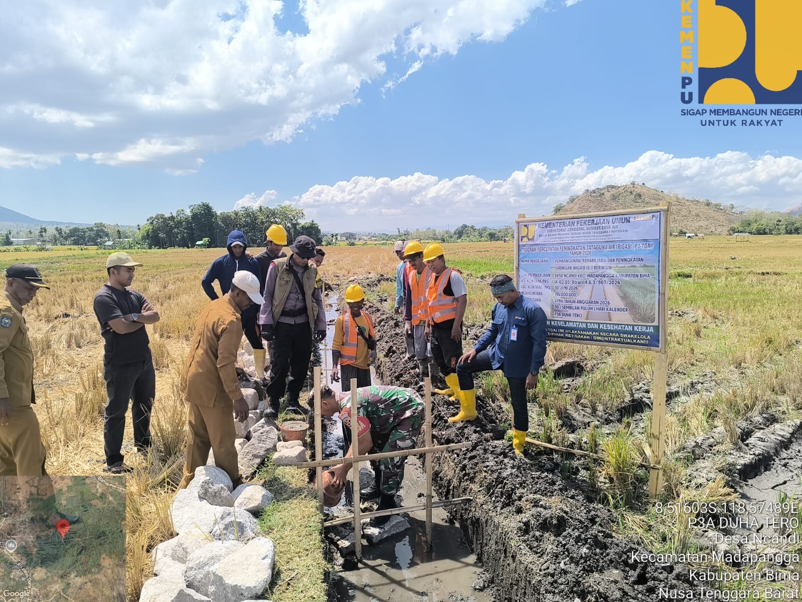 ukung Ketahanan Pangan, Saluran Irigasi Sawah Mulai Dibangun di Ncandi