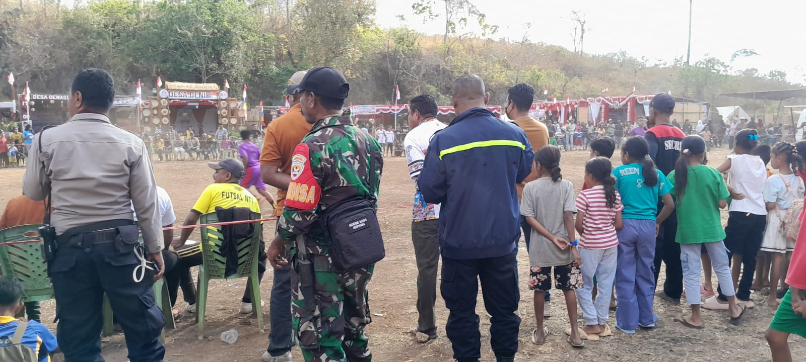 TNI Amankan Rangkaian Perayaan Kemerdekaan RI Di Nekamese