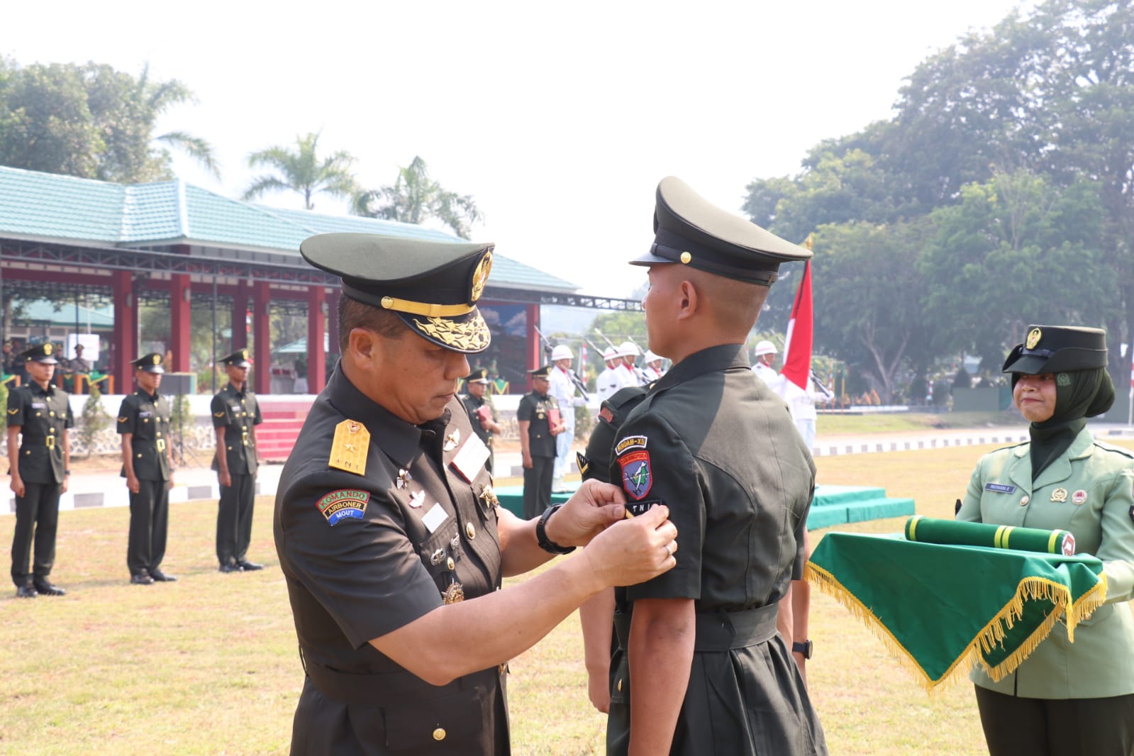 Kasdam XII/Tpr Tutup Dikmaba Infanteri, 121 Prajurit Siap Mengabdi